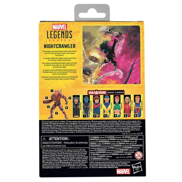 Nightcrawler Marvel Legends Series Actionfigur von Hasbro Build-A-Figure Nemesis inspiriert aus den X-Men Comics