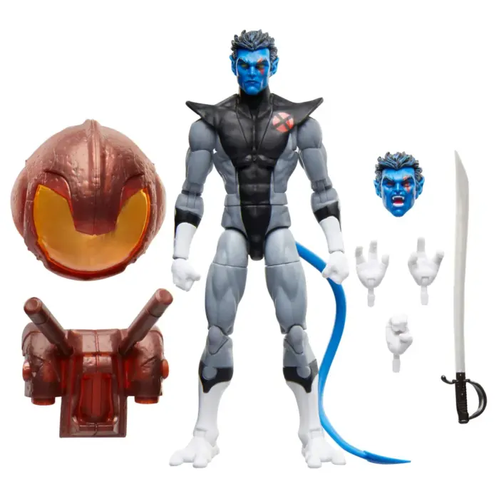 Nightcrawler Marvel Legends Series Actionfigur von Hasbro Build-A-Figure Nemesis inspiriert aus den X-Men Comics