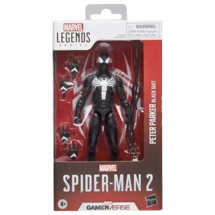 Peter Parker (Black Suit) Marvel Legends Series Gamerverse Figur von Hasbro aus dem Video-Game Spider-Man