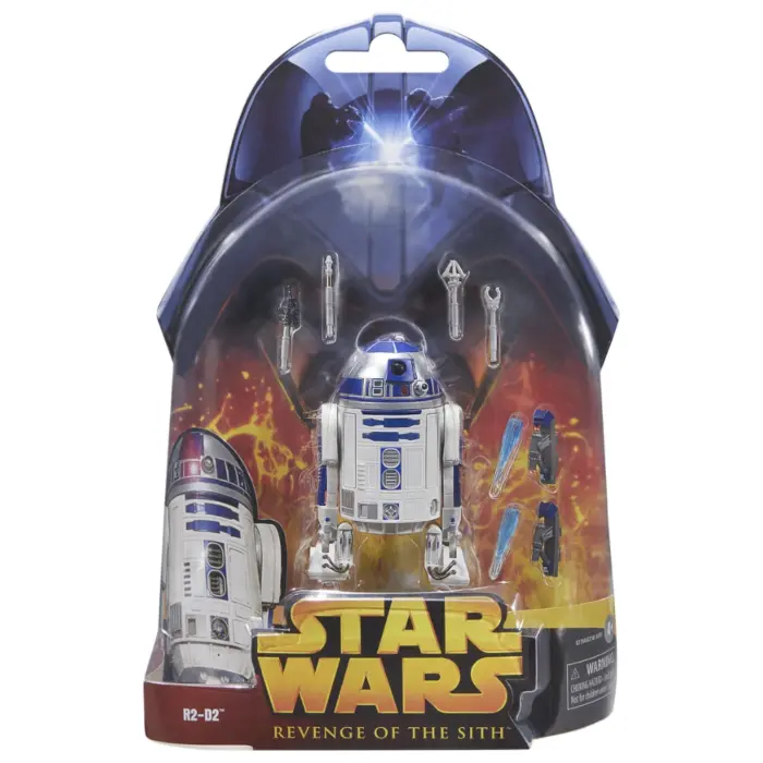 R2-D2 Star Wars Black Series Figur von Hasbro aus Episode 3 Star Wars: Rache der Sith und kommt in einer in 20th Anniversary Verpackung