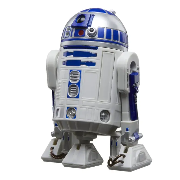 R2-D2 Star Wars Black Series Figur von Hasbro aus Episode 3 Star Wars: Rache der Sith und kommt in einer in 20th Anniversary Verpackung