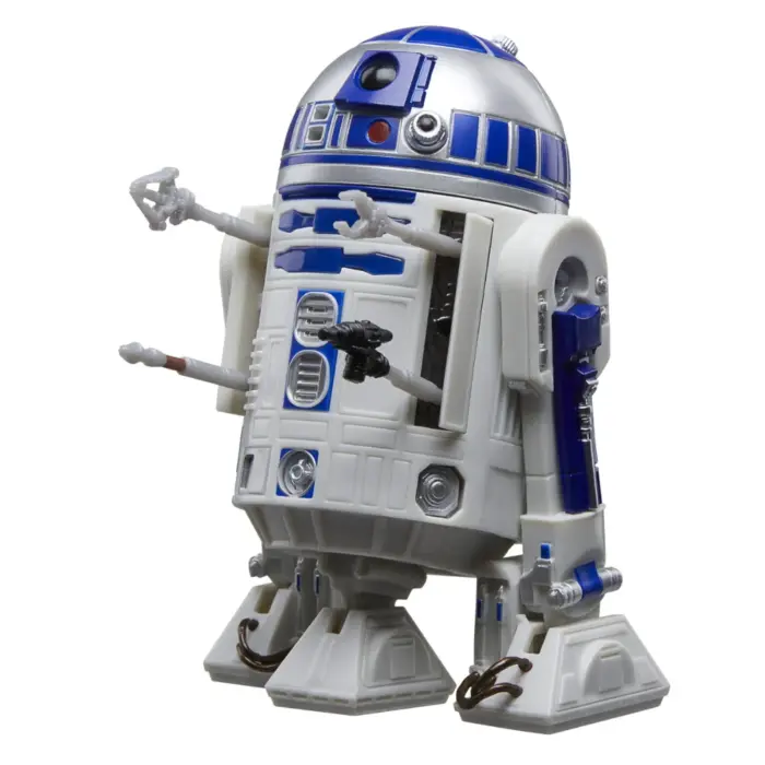 R2-D2 Star Wars Black Series Figur von Hasbro aus Episode 3 Star Wars: Rache der Sith und kommt in einer in 20th Anniversary Verpackung