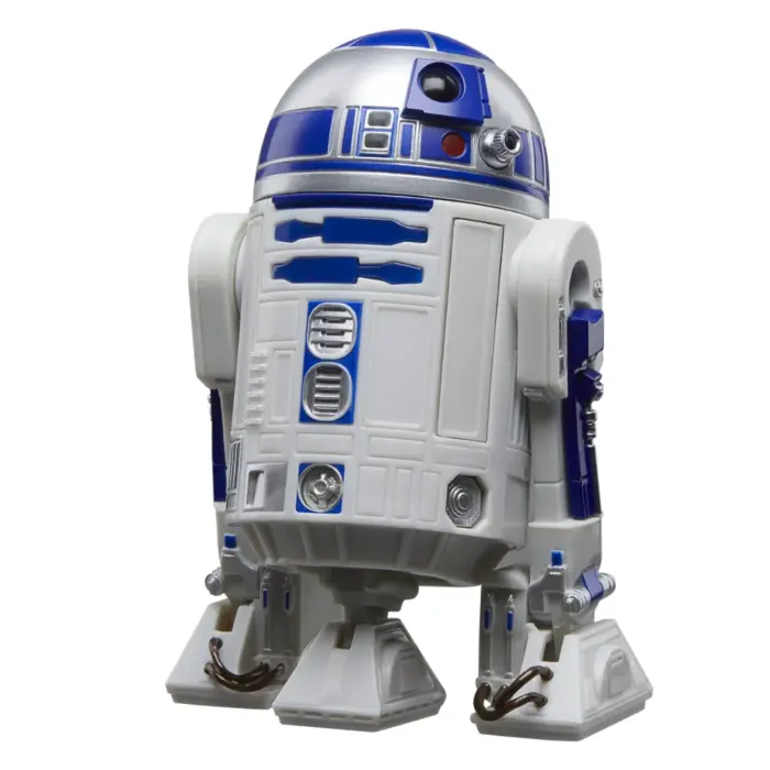 R2-D2 Star Wars Black Series Figur von Hasbro aus Episode 3 Star Wars: Rache der Sith und kommt in einer in 20th Anniversary Verpackung