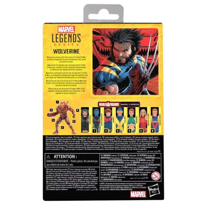 Wolverine Marvel Legends Series Actionfigur von Hasbro Build-A-Figure Nemesis inspiriert aus den X-Treme X-Men Comics