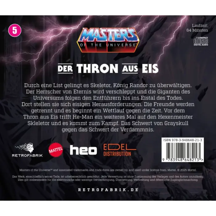Der Thron aus Eis (Folge 05) der Masters of the Universe (MOTU) Hörspielserie von Retrofabrik