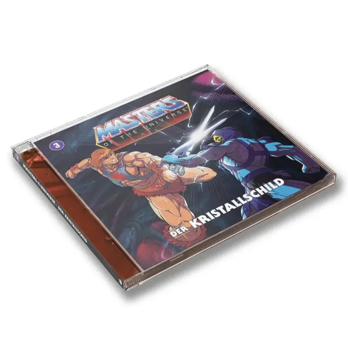 Der Kristallschild (Folge 03) der Masters of the Universe (MOTU) Hörspielserie von Retrofabrik – mit He-Man, Skeletor und ihren legendären Gefährten
