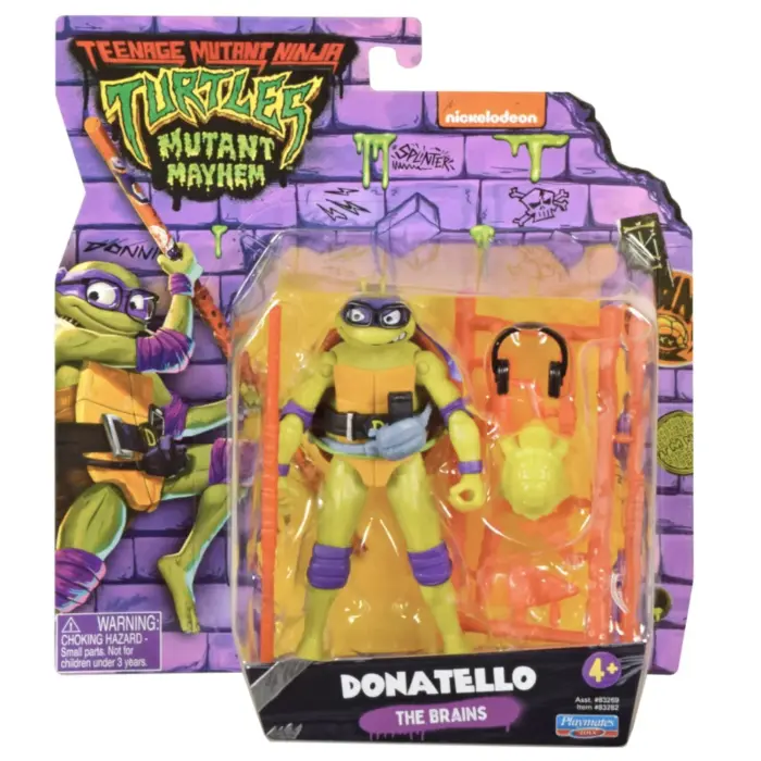 Donatello (The Brains) Teenage Mutant Ninja Turtles Figur von Playmates Toys aus TMNT: Mutant Mayhem Donatello (The Brains) Teenage Mutant Ninja Turtles Figur von Playmates Toys aus TMNT: Mutant Mayhem