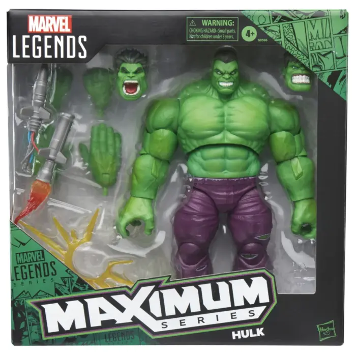 Hulk Marvel Legends Maximum Series Acionfigur von Hasbro inspiert duch die klassichen Comics