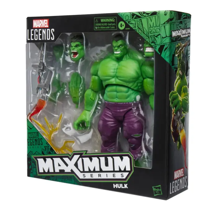 Hulk Marvel Legends Maximum Series Acionfigur von Hasbro inspiert duch die klassichen Comics