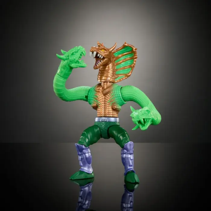 King Hiss Turtles of Grayskull Crossover mit den Masters of the Universe Origins (MotU) und Teenage Mutant Ninja Turtles (TMNT) Figuren von Mattel