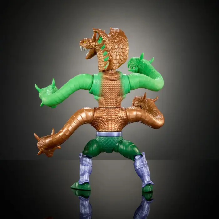 King Hiss Turtles of Grayskull Crossover mit den Masters of the Universe Origins (MotU) und Teenage Mutant Ninja Turtles (TMNT) Figuren von Mattel