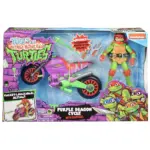 Purple Dragon Cycle und Raphael Teenage Mutant Ninja Turtles Motorrad und Figur von Playmates Toys