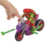Purple Dragon Cycle und Raphael Teenage Mutant Ninja Turtles Motorrad und Figur von Playmates Toys