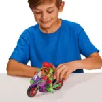 Purple Dragon Cycle und Raphael Teenage Mutant Ninja Turtles Motorrad und Figur von Playmates Toys
