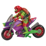 Purple Dragon Cycle und Raphael Teenage Mutant Ninja Turtles Motorrad und Figur von Playmates Toys
