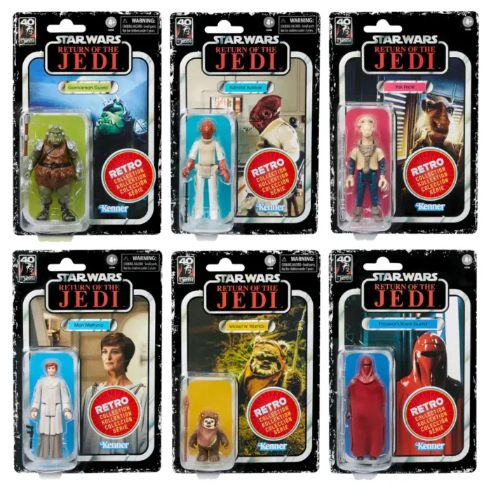 Return of the Jedi Multipack Retro Collection Figuren 6-Pack von Hasbro aus Episode 6 Star Wars: Rückkehr der Jedi