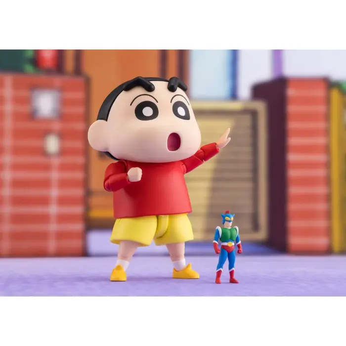 Shin-Chan (Shinnosuke Nohara) Figur aus der S.H. Figuarts Toyline von Bandai Tamashii Nations aus dem kultigen Anime Crayon Shin-Chan