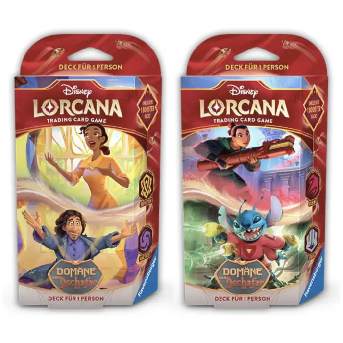 Starter Deck Display Disney Lorcana Domäne von Dschaffar Sammelkartenspiel von Ravensburger