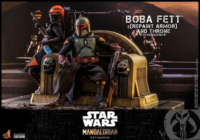 BOBA FETT (REPAINT ARMOR) & THRONE - Star Wars: The Mandalorian - Television Masterpiece Series Special Edition TMS056 – Bild 14