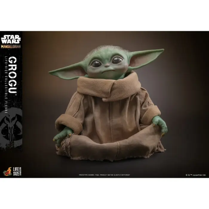 Grogu Lifesize Hot-Toys Masterpiece Series Figur aus Star Wars: The Mandalorian