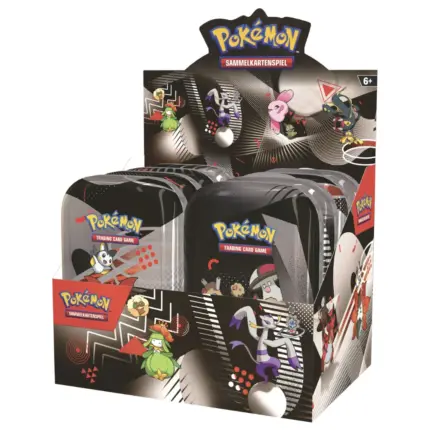 Pokemon Mini Tins Schwarze Blitze & Weisse Flammen Karmesin und Purpur KAPU 10.5 deutsch