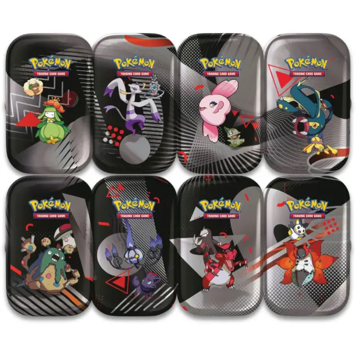 Pokemon Mini Tins Schwarze Blitze & Weisse Flammen Karmesin und Purpur KAPU 10.5 deutsch