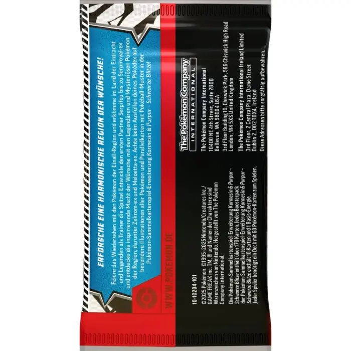 Schwarze Blitze Pokemon Top Trainer-Box Karmesin & Purpur KAPU10.5 (deutsch)