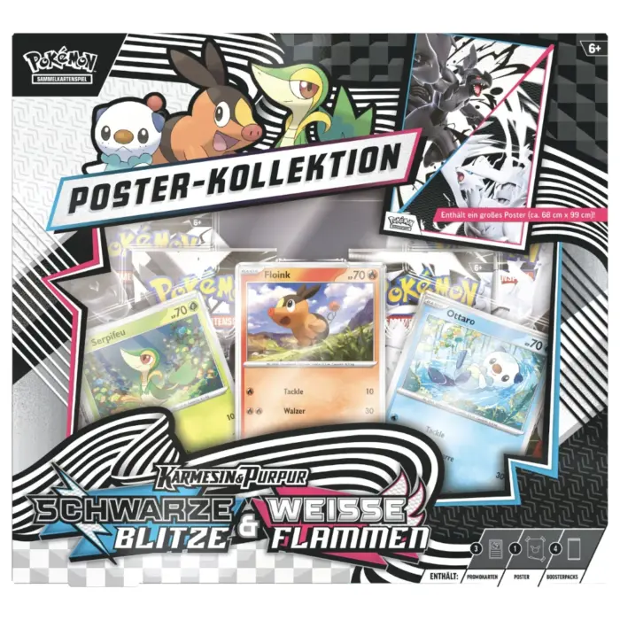 Weisse Flammen & Schwarze Blitze Poster Kollektion Pokémon Karmesin und Purpur Ordner Kollektion KAPU 10.5 (deutsch)