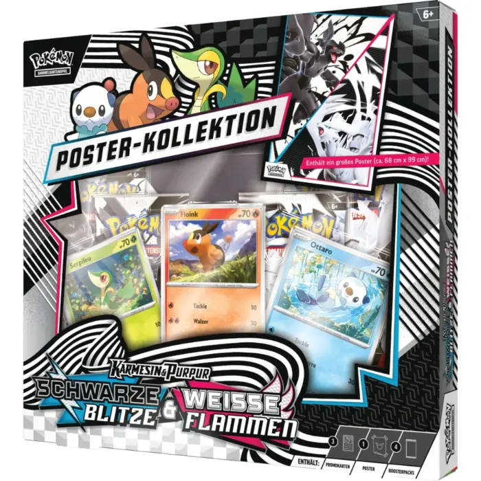 Weisse Flammen & Schwarze Blitze Poster Kollektion Pokémon Karmesin und Purpur Ordner Kollektion KAPU 10.5 (deutsch)
