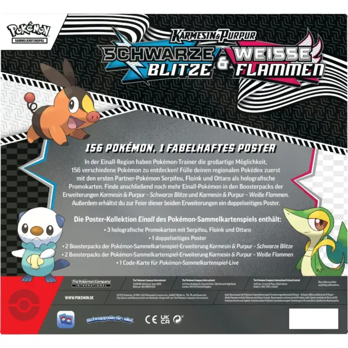 Weisse Flammen & Schwarze Blitze Poster Kollektion Pokémon Karmesin und Purpur Ordner Kollektion KAPU 10.5 (deutsch)