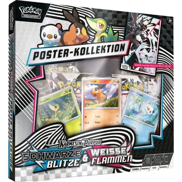 Weisse Flammen & Schwarze Blitze Poster Kollektion Pokémon Karmesin und Purpur Ordner Kollektion KAPU 10.5 (deutsch)