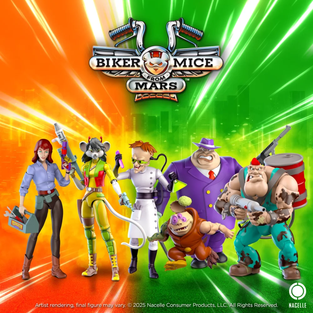 Biker Mice From Mars wave 2 Actionfiguren von Nacelle aus der klassischen TV-Zeichentrickserie