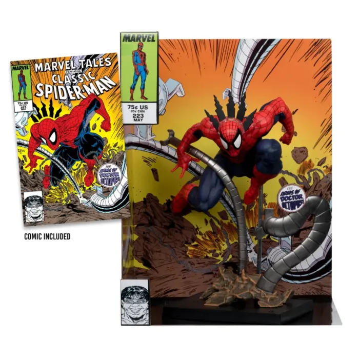 Spider-Man McFarlane Toys Comic Collectible 1:6 Scale Figur mit Diorama und Comic aus Marvel Tales #223