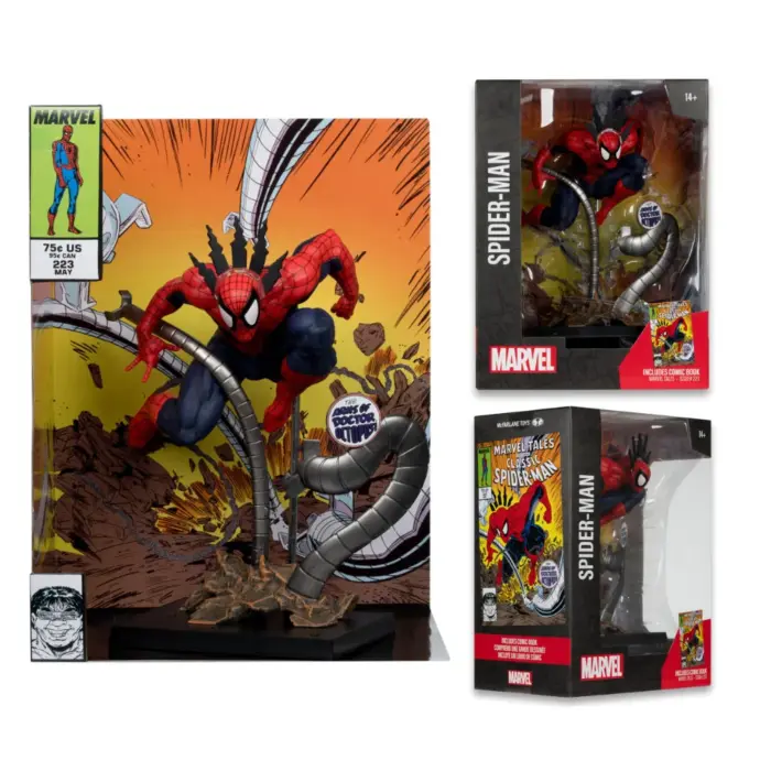 Spider-Man McFarlane Toys Comic Collectible 1:6 Scale Figur mit Diorama und Comic aus Marvel Tales #223
