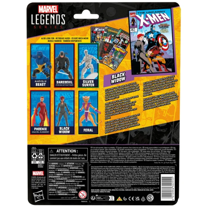 Black Widow Marvel Legends Series Actionfigur von Hasbro aus dem Uncanny X-Men #268 und den Avengers Comics