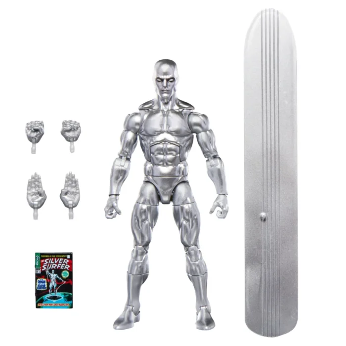 Silver Surfer Marvel Legends Series Actionfigur von Hasbro aus dem The Silver Surfer Comic #1 von 1968