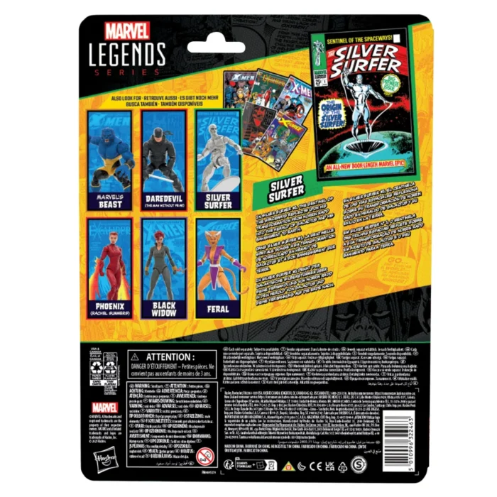 Silver Surfer Marvel Legends Series Actionfigur von Hasbro aus dem The Silver Surfer Comic #1 von 1968