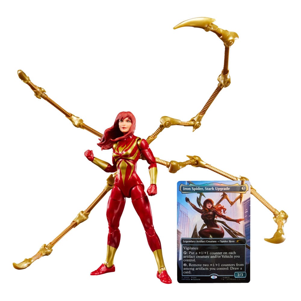 x_hasg0639.jpg Mary Jane Watson (Iron Spider) - Marvel Legends Series - Magic: The Gathering - Plus exklusive Foil-Karte – Bild 1