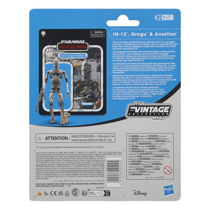 IG-12, Grogu & Anzellan - Star Wars Vintage Collection - The Mandalorian - 3-Pack – Bild 4