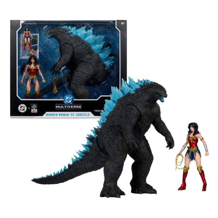 Wonder Woman Vs. Atomic Blast Godzilla - DC Multiverse - DC Justice League Monsterverse - Justice League vs Godzilla vs Kong 2-Pack – Bild 8