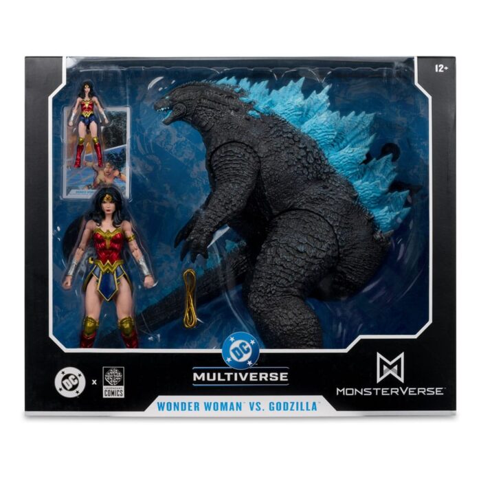 Wonder Woman Vs. Atomic Blast Godzilla - DC Multiverse - DC Justice League Monsterverse - Justice League vs Godzilla vs Kong 2-Pack – Bild 13