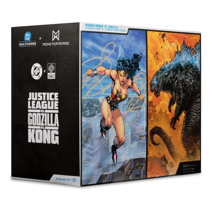 Wonder Woman Vs. Atomic Blast Godzilla - DC Multiverse - DC Justice League Monsterverse - Justice League vs Godzilla vs Kong 2-Pack – Bild 14