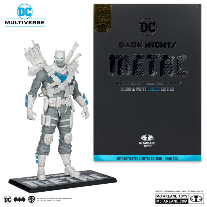 The Grim Knight - DC Multiverse - Dark Nights Metal - Black & White Accent Edition - Gold Label – Bild 6