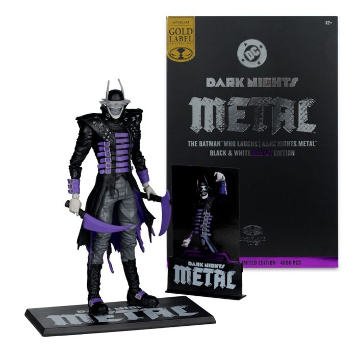 The Batman Who Laughs - DC Multiverse - Dark Nights Metal - Black & White Accent Edition - Gold Label – Bild 6