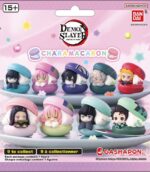 Chara Macaron - Demon Slayer: Kimetsu no Yaiba - Gashapon Blind Packs Minifiguren Display (24 Stck.)