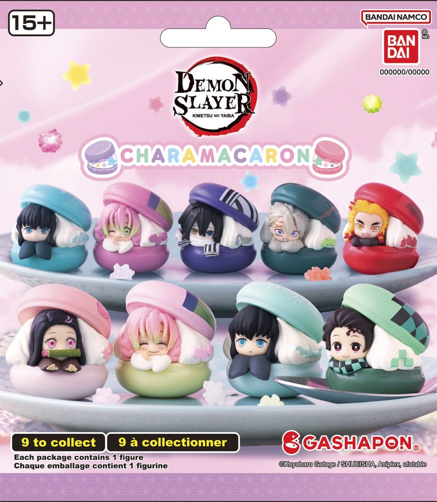 x_ban-ve90765.jpg Chara Macaron - Demon Slayer: Kimetsu no Yaiba - Gashapon Blind Packs Minifiguren Display (24 Stck.) – Bild 1