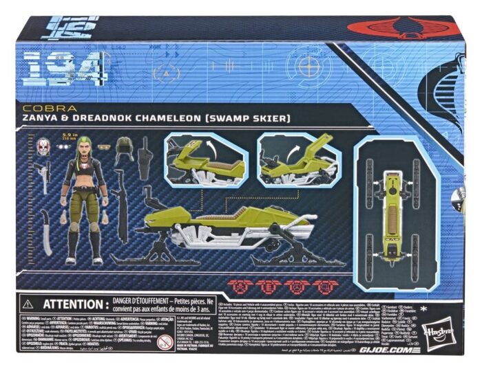 Zanya und Dreadnok Chameleon (Swamp Skier) - G.I. Joe Classified Series - #194 – Bild 3