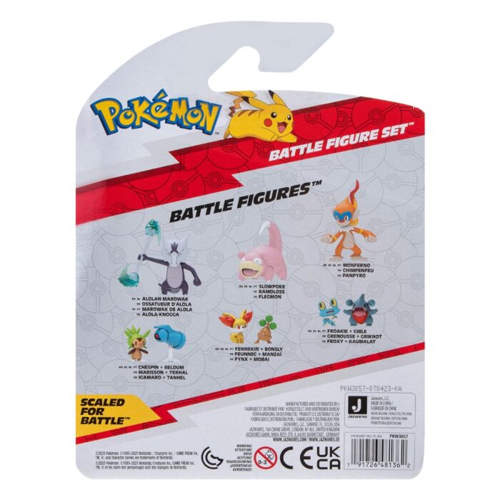 Piepi, Tanhel & Lauchzelot - Pokémon - Battle Figuren Set - 3-Pack – Bild 5