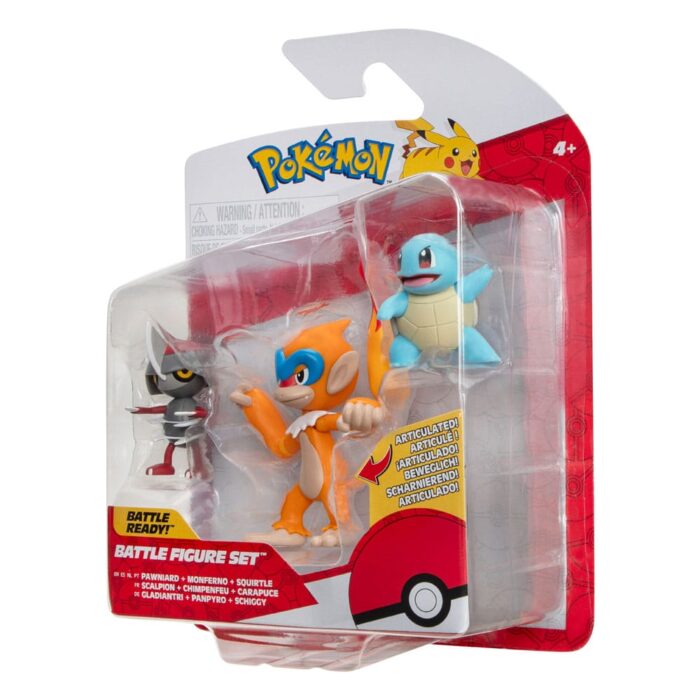 Gladiantri, Schiggy #1 & Panpyro - Pokémon - Battle Figuren Set - 3-Pack – Bild 3