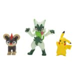 Leufeo, Pikachu & Feliospa - Pokémon - First Partner Battle Figuren Set - 3-Pack